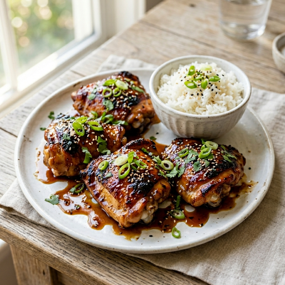 Honey Garlic Chicken Thigh: Easy Sticky Weeknight Dinner